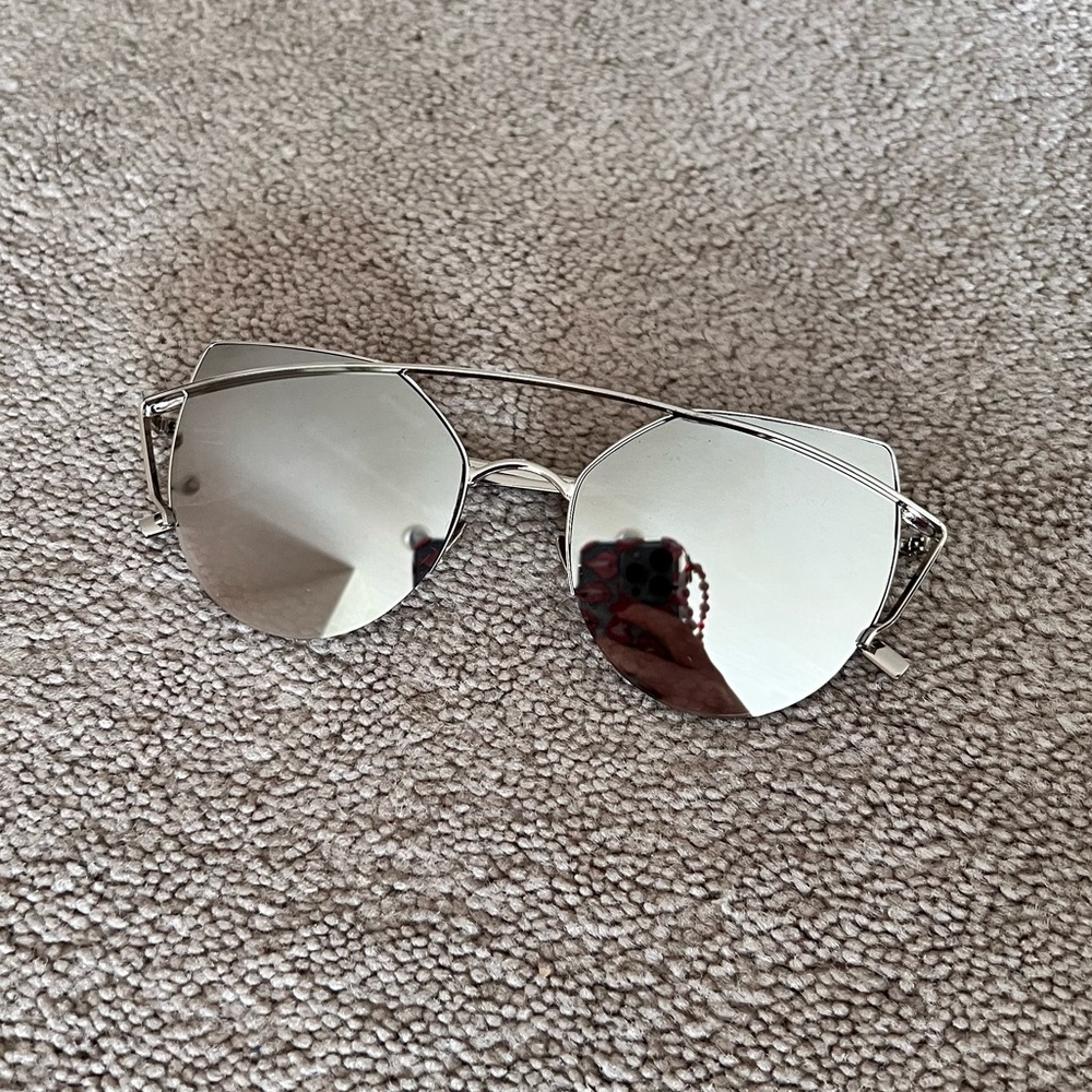 Cleo Nicci Mirrored Unique Sunglasses